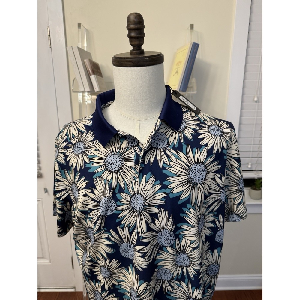 Bonobos Men's Golf Polo Shirt Floral Nwt Large